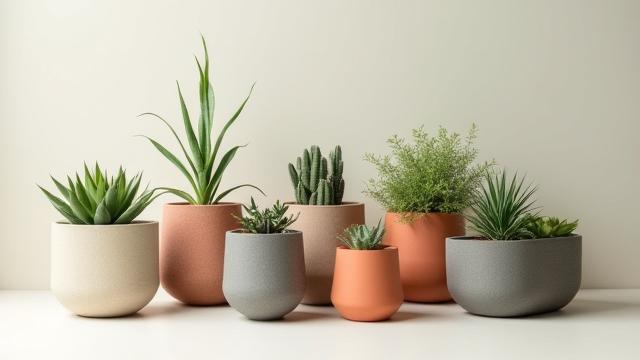 ユニークなデザインのエコプランター