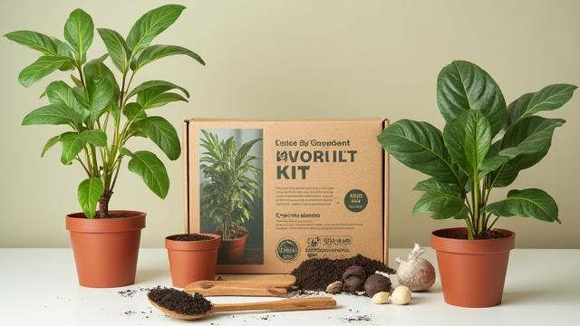 美しくパッケージされたホームガーデニングキット