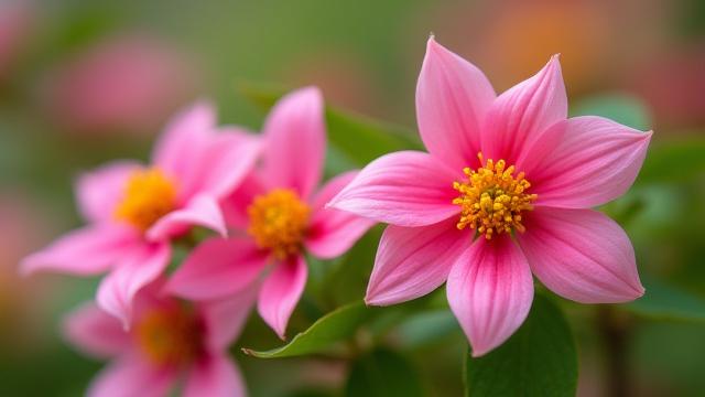 鮮やかな季節の花々