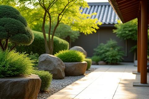 テラスに並べられたエコプランター（デスクトップ）